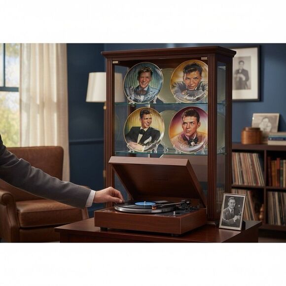 Franklin Mint Sinatra Collector Plates-Set of 4 Numbered Limited-Edition Vintage - Picture 11 of 13